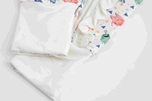 Bamboo Baby Jumpsuit with Monster Print